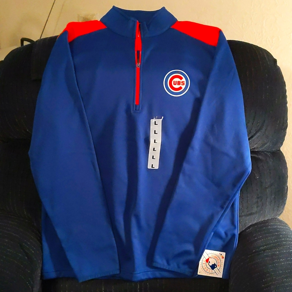 Men's 3/4 zip Cubs pullover